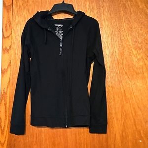 Vanity Black Zip-Up Hoodie Cardigan
